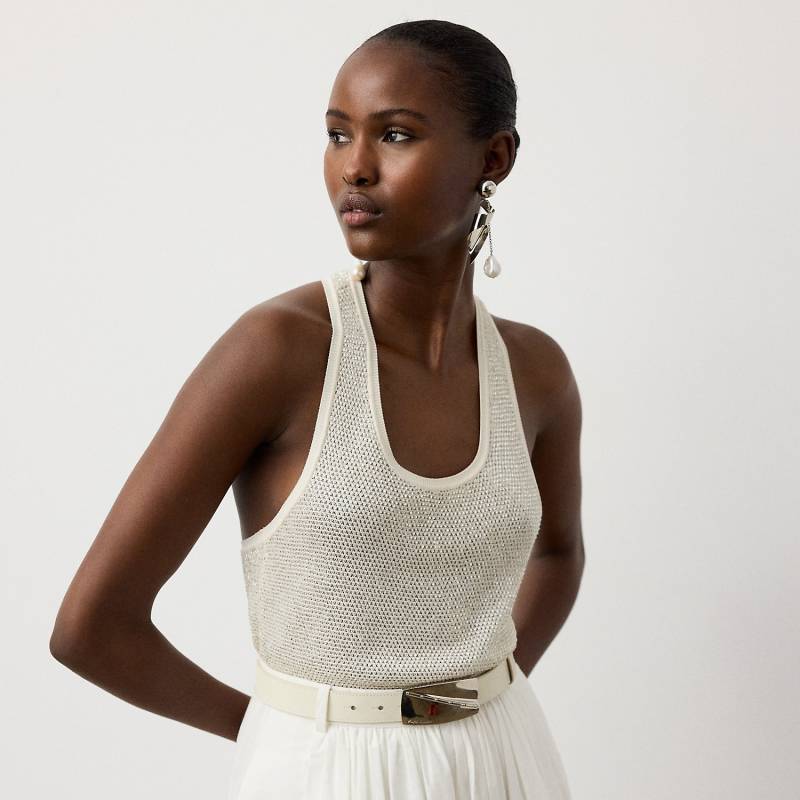 Verziertes Racerback-Sweater-Tanktop von Collection