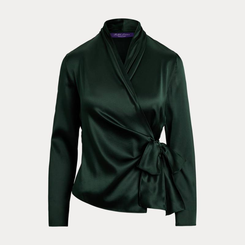 Wickelbluse Shea aus Seidencharmeuse von Collection