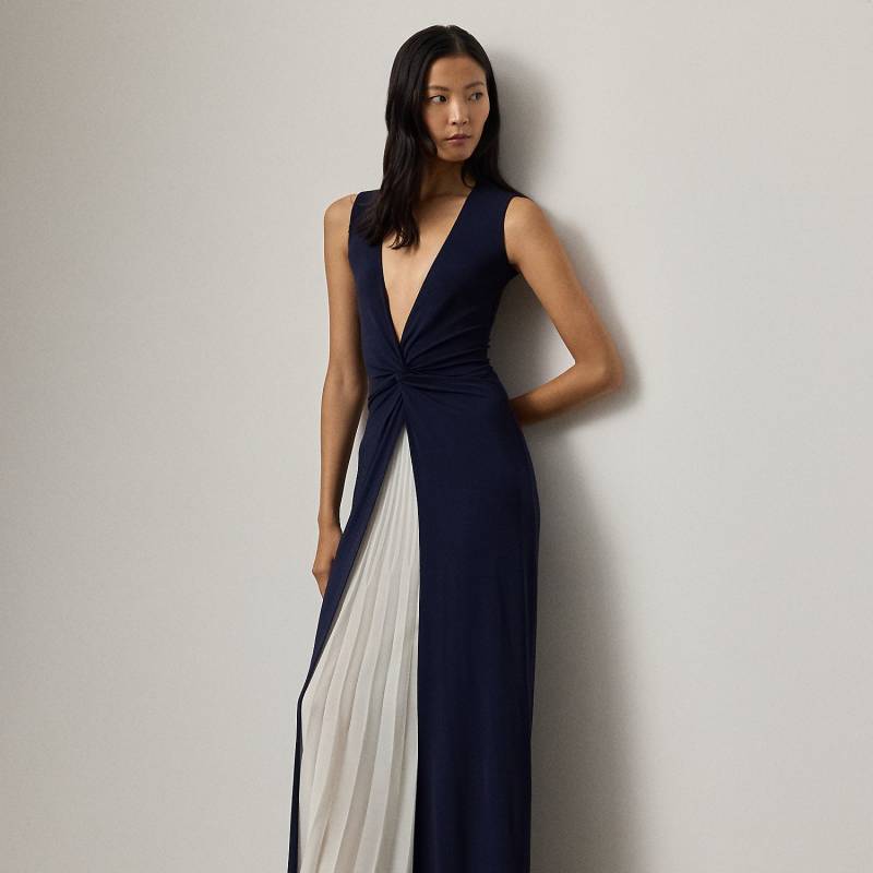 Zweifarbiges plissiertes Abendkleid Zach von Collection