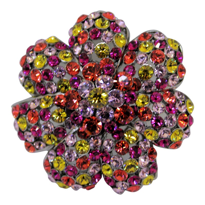 Exquisite Joan Rivers Bunten Strass Blume Brosche/Pin Braut Pin Exquisite Joan Rivers Bunten Strass Blume Brosche/Pin Braut Pin von CollectionsbyAnn