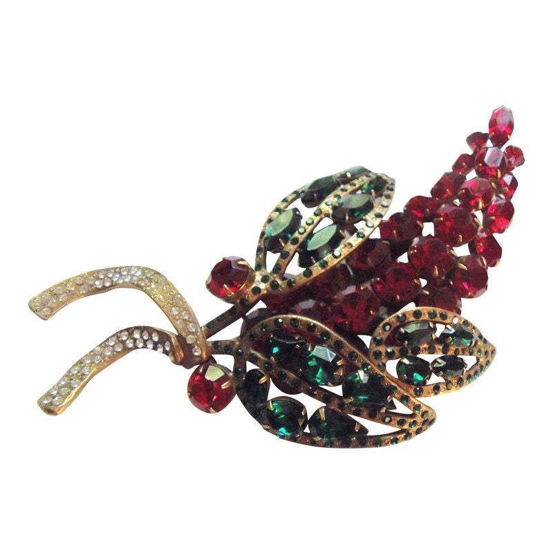 Herrliche John Catalano Große Obst Brosche/Pin Vintage 1990 Statement Schmuck Pin von CollectionsbyAnn
