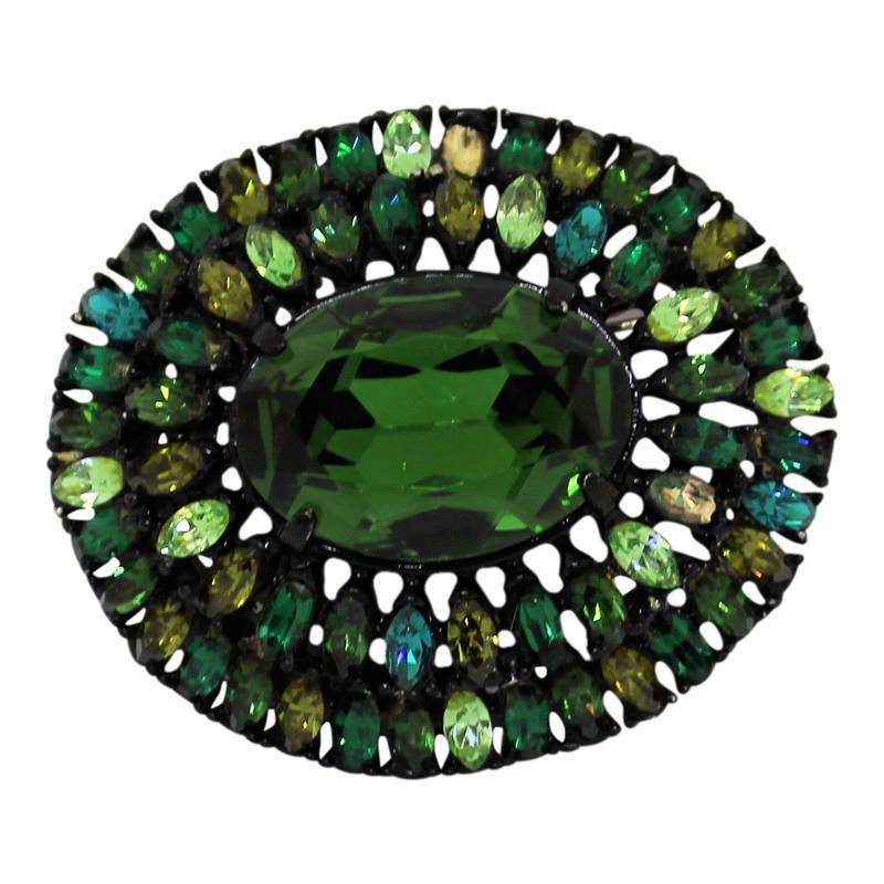 Hollycraft Vintage Grüne Strass Brosche 1950S Smaragd Anstecknadel Hollycraft Vintage Grüne Strass Brosche 1950S Smaragd Anstecknadel von CollectionsbyAnn