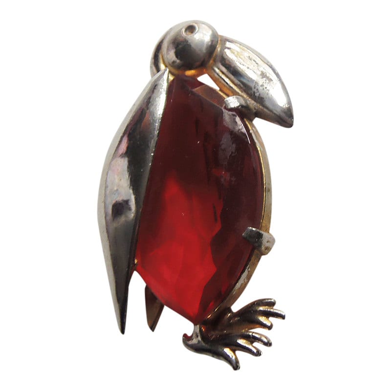 Vintage 1940Er Jahre Pinguin-Brosche Roter Quallen-Bauch-Bird Anstecknadel Vintage 1940Er Jahre Pinguin-Brosche Roter Quallen-Bauch-Bird Anstecknadel von CollectionsbyAnn