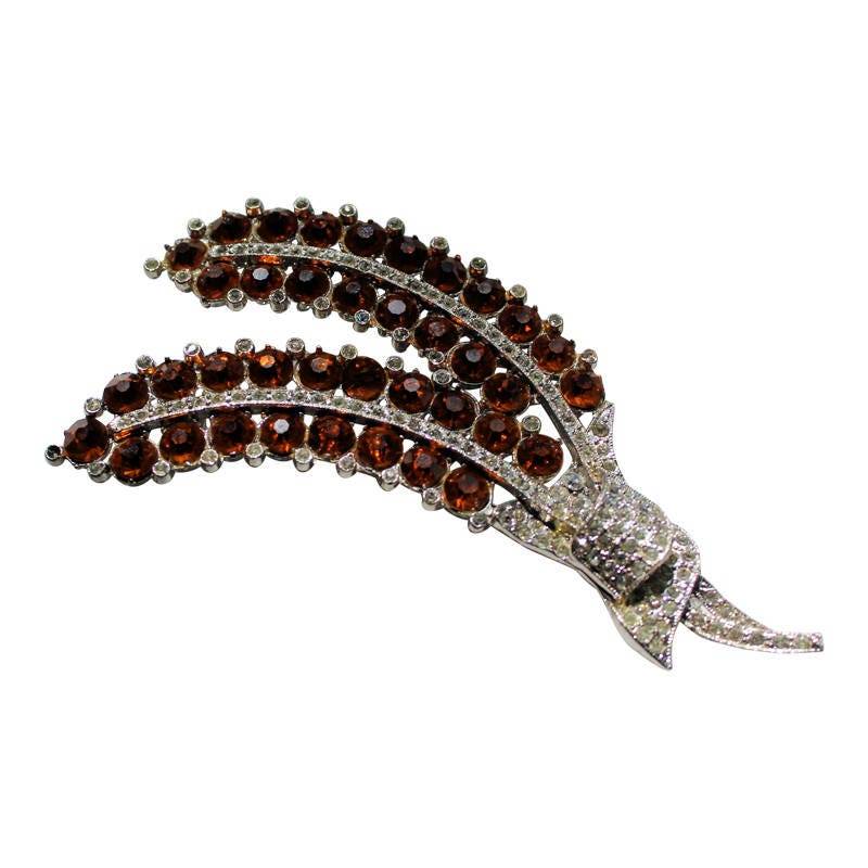 Vintage Art Deco Bernstein Strass Blumen Brosche - 1930Er Jahre Braut Anstecknadel Vintage Art Deco Bernstein Strass Blumen Brosche - 1930Er Jahre Braut Anstecknadel von CollectionsbyAnn