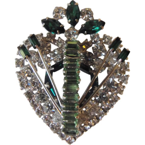 strass Herz Brosche/Anstecknadel Vintage 1940 strass Herz Brosche/Anstecknadel Vintage 1940 von CollectionsbyAnn