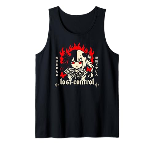 Anime Japanisch Lost Control Kanji Japan Jungen Mädchen Tank Top von CollectiveJapan