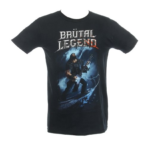 Collector's Mine Game T-Shirt - Brütal Legend-Mountain BRUTBGUI Herren T-Shirt, Gr. 48 (S), Schwarz von Collector's Mine