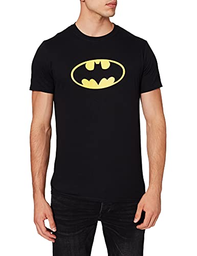 Collectors Mine Herren T-Shirt BATMAN-LOGO, Gr. Small, Schwarz von DC Comics