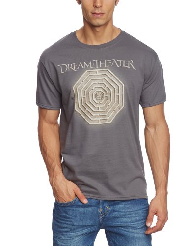 Collectors Mine Herren T-Shirt Dream Theater-Maze, Gr. 52 (XL), Grau (Grau) von Collector's Mine