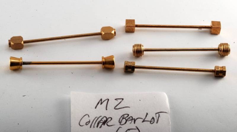 5 Vintage Massivem Messing Mixed Enden Kragen Bar Viel Von Neue Alte Lager Steampunk Diy Wiederverwendung von CollectorsUtopia