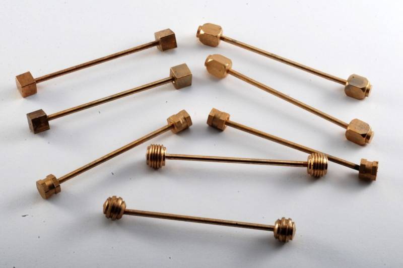 8 Antike Massive Messing Mixed Enden Kragen Bar Viel Von Neue Alte Lager Steampunk Diy Wiederverwendung von CollectorsUtopia