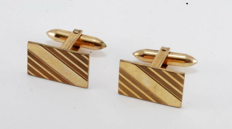 Jahrgang Lamode Signiert 1/20 10K Gold Gefüllt Rechteck Geätzt Manschettenknöpfe Usa von CollectorsUtopia