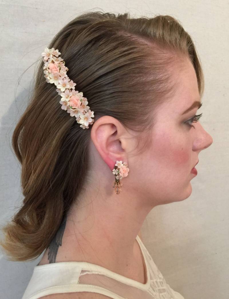 Fee Rosa Haarspange Von Hand Gefädelt Und Designed Von Colleen Toland von ColleenToland