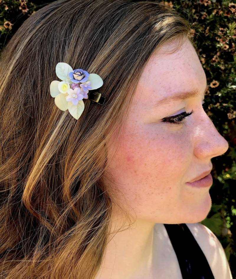 Hübsche Lavendel Und Lila Haarspange. Handgemacht Von Vintage Schmuck Designerin Colleen Toland von ColleenToland