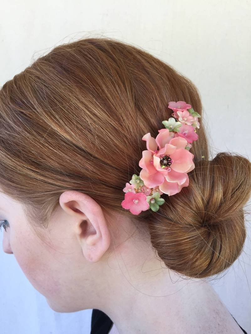 Pretty Pink Haar-Spange By Designer Colleen Toland von ColleenToland