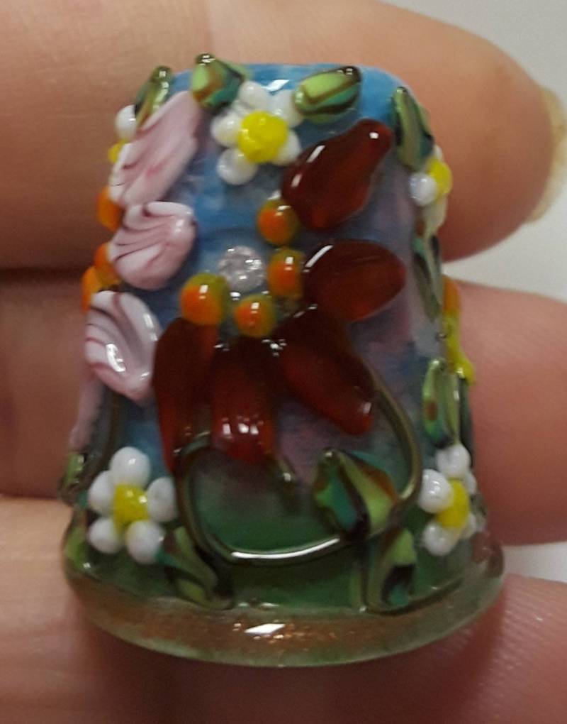 Handgefertigter Fingerhut-Mixed Cz Dahlie Sra-S105 von ColleensCreations