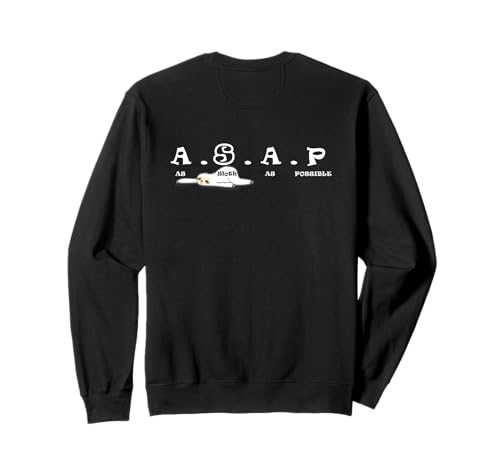 ASAP As Faultier As Possible Matching BFF Girl Twin Art On Back Sweatshirt von College High School Teen Slang Teencode Zer Alpha