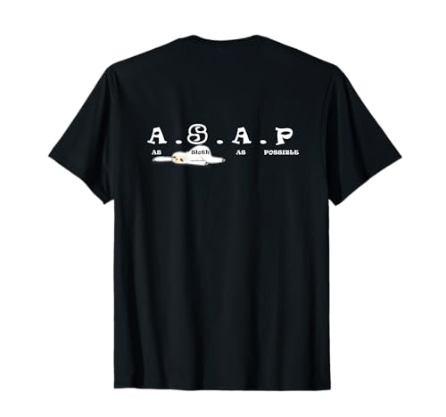 ASAP As Faultier As Possible Matching BFF Girl Twin Art On Back T-Shirt ASAP As Faultier As Possible Matching BFF Girl Twin Art On Back T-Shirt von College High School Teen Slang Teencode Zer Alpha