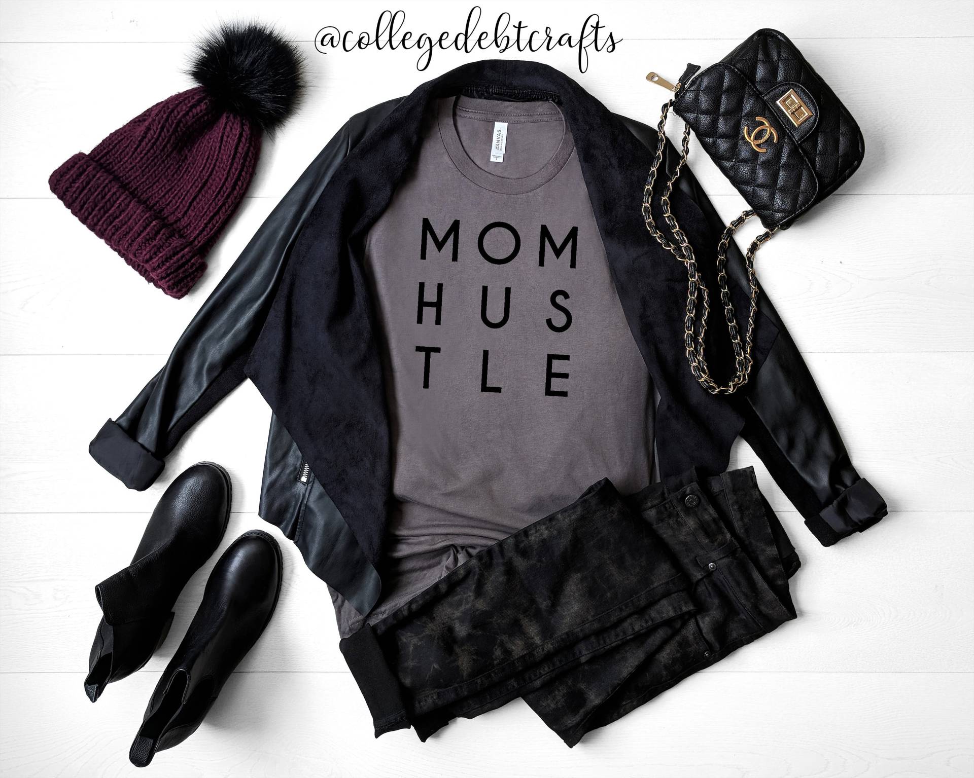 Mama Hustle T-Shirt | Hektik Geschenk Trendy Mom Shirt New Geschenke Für Muttertag von CollegeDebtCrafts