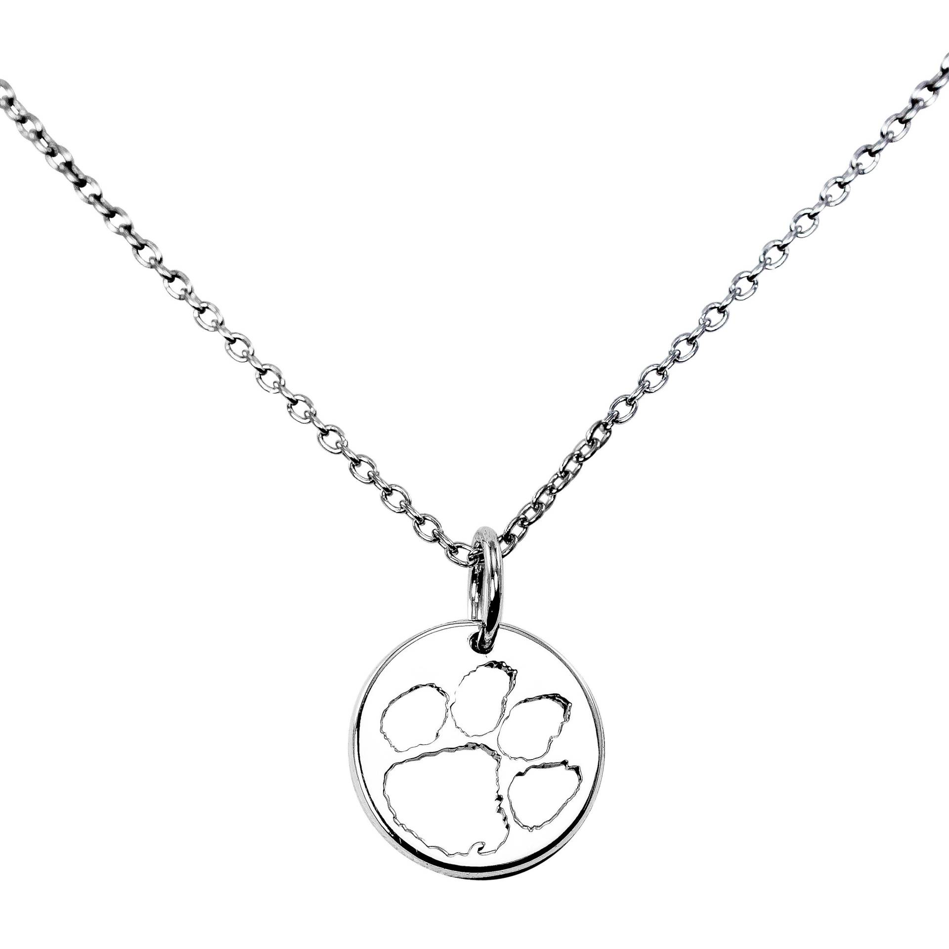 sterling Silber Pfotenabdruck Halskette, Anhänger, Schmuck, Tiger Pfote Halskette sterling Silber Pfotenabdruck Halskette, Anhänger, Schmuck, Tiger Pfote Halskette von CollegiateCoutureCo