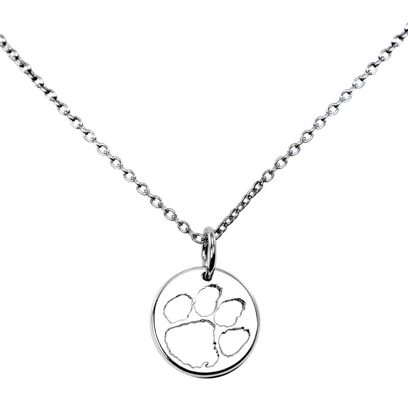 sterling Silber Pfotenabdruck Halskette, Anhänger, Schmuck, Tiger Pfote Halskette von CollegiateCoutureCo