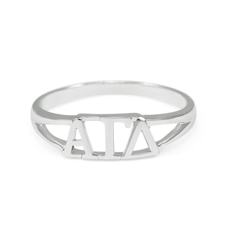 Alpha-Alpha-Alpha-Delta Sterling Silberringe 100% Sterlingsilber 925 Sterlingsilberringe Sororitätsschmuck/Sororitätsringe von CollegiateStandard