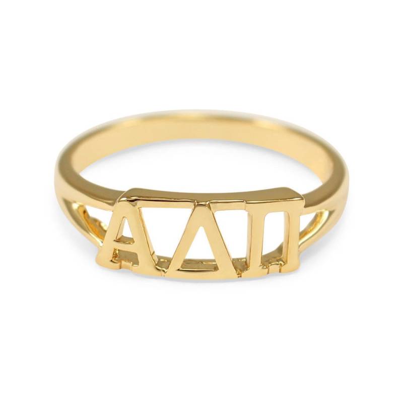 Alpha Delta Pi Sunshine Ring Vergoldet // Adpi Sorority Schmuck Verbindung Geschenke Geschenke Für Sie Geschenk Ratgeber Merchandise von CollegiateStandard