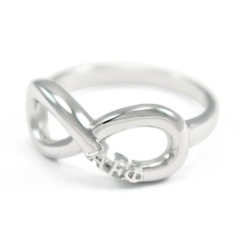 Alpha Epsilon Phi Sterling Silber Infinity Ring/Sorority Schmuck Geschenke Große Und Kleine Für Sie Griechisch von CollegiateStandard