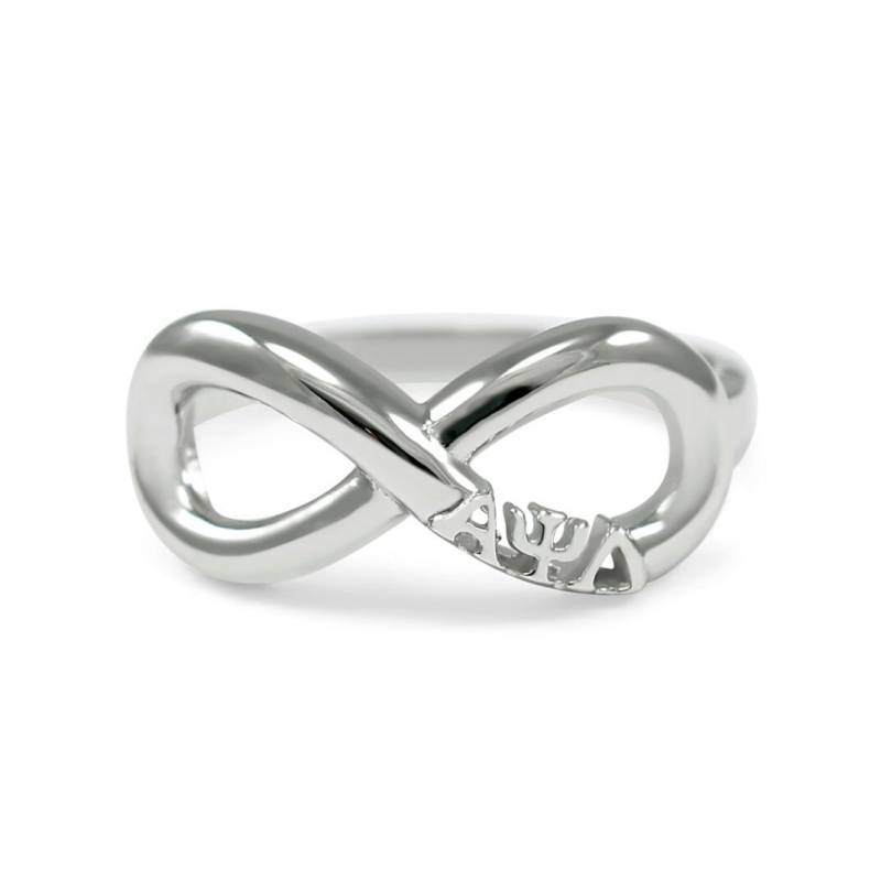 Alpha Psi Lambda Sterling Silber Unendlichkeitsringe 100% Co Ed Fraternity/Geschenke von CollegiateStandard