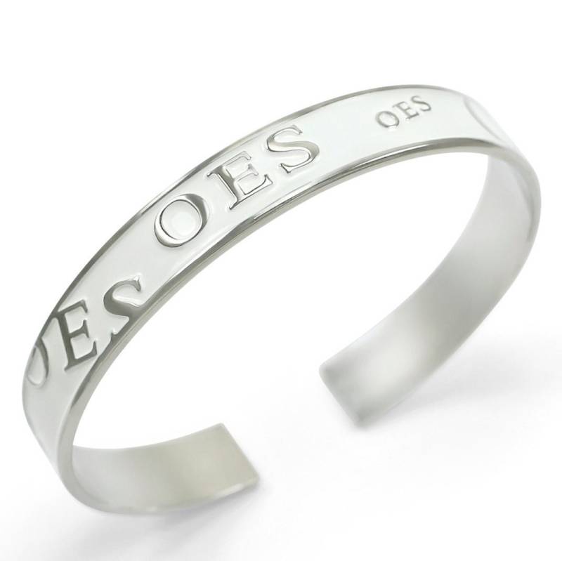 Auftrag Des Östlichen Sterns | Oes Weißes Armreif-Manschetten-Armband/Oes-Armreif-Manschettenarmband Sorority-Armreif Sorority-Schmuck von CollegiateStandard