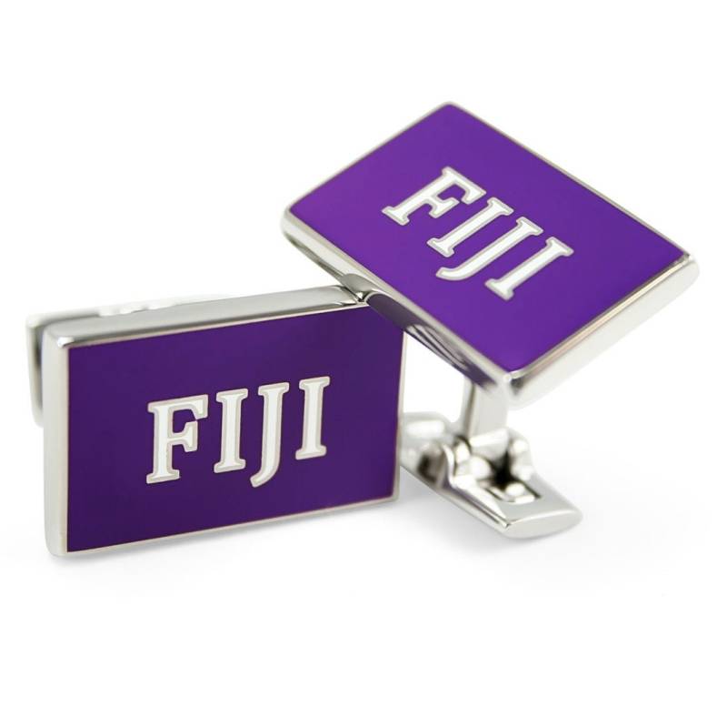 Phi-Gamma-Dreieck | Fidji Silber Manschettenknöpfe/Φγδ Brüderlichkeit Geschenke Anzug Und Krawatte Herren Links Fidji Zubehör Für Ihn von CollegiateStandard