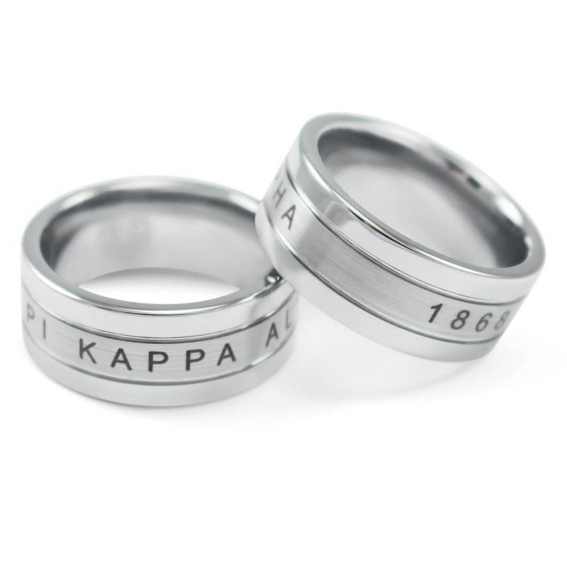 Pi Kappa Alpha Fraternity Tungsten Ring/Ringe Pike Rings von CollegiateStandard