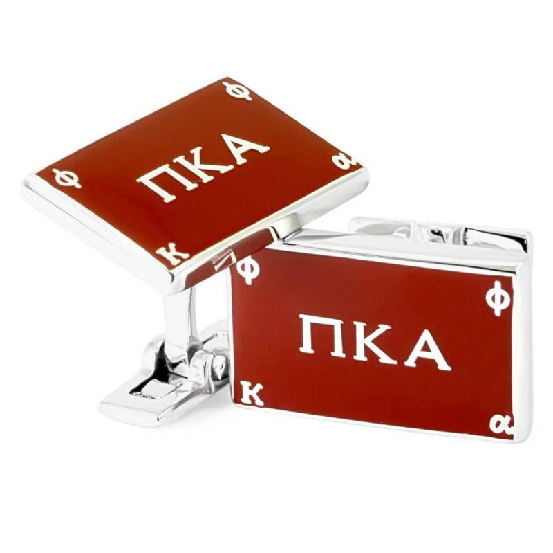 Pi Kappa Alpha Manschettenknöpfe | Silber/Πκα Brüderlichkeit Geschenke Große & Kleine Initiation Für Ihn Herren von CollegiateStandard