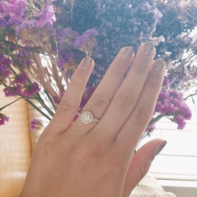 Sterling Silber Juliet Promise Ring/925 Verlobungsringe Versprechen Ringe Halo Style Erschwingliche Czs von CollegiateStandard