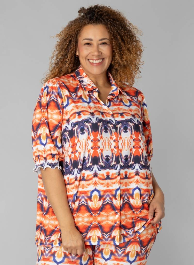 Große Größen Bluse Phileine, Damen, rot, Größe: 50, Polyester, Happy Size DE Women von Colletta