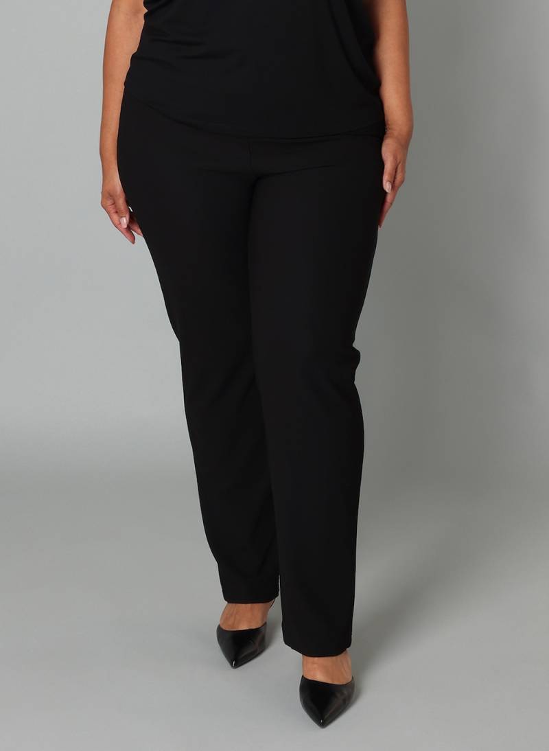 Große Größen Hose Nadia, Damen, schwarz, Größe: 46, Nylon/Viskose, Happy Size DE Women von Colletta