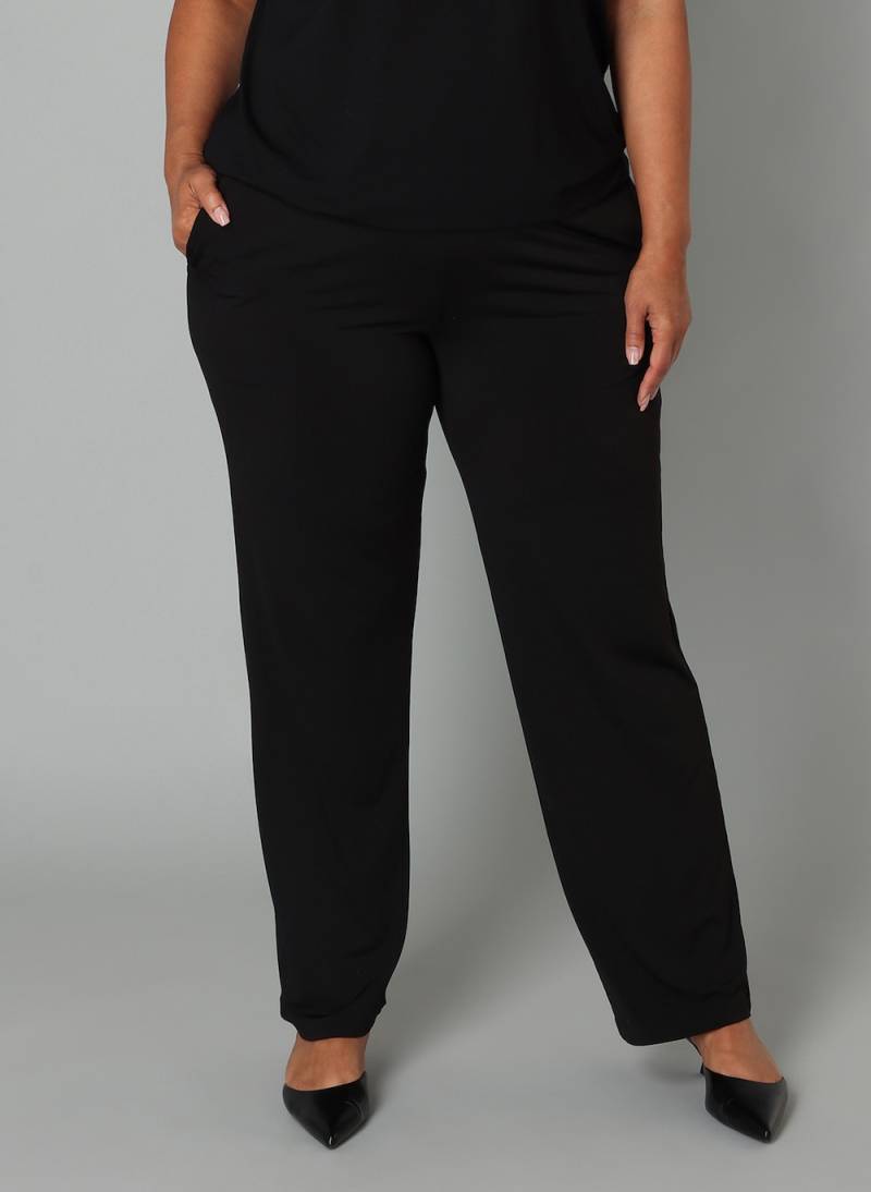 Große Größen Hose Neva, Damen, schwarz, Größe: 46, Polyester, Happy Size DE Women von Colletta