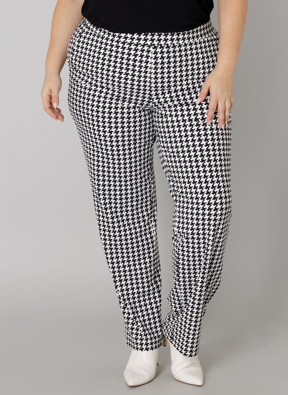 Große Größen Hose Olga, Damen, schwarz, Größe: 58, Synthetische Fasern/Elasthan, Happy Size DE Women von Colletta