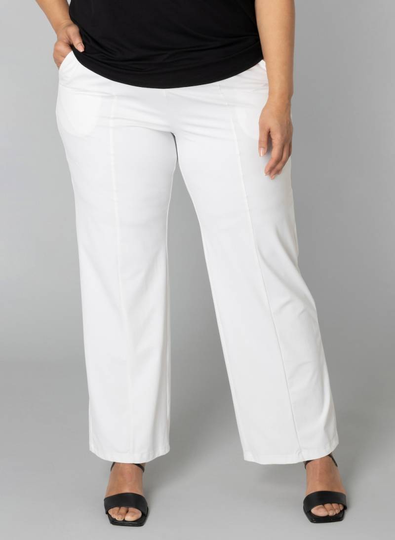 Große Größen Hose Paulien, Damen, weiß, Größe: 58, Synthetische Fasern/Elasthan, Happy Size DE Women von Colletta