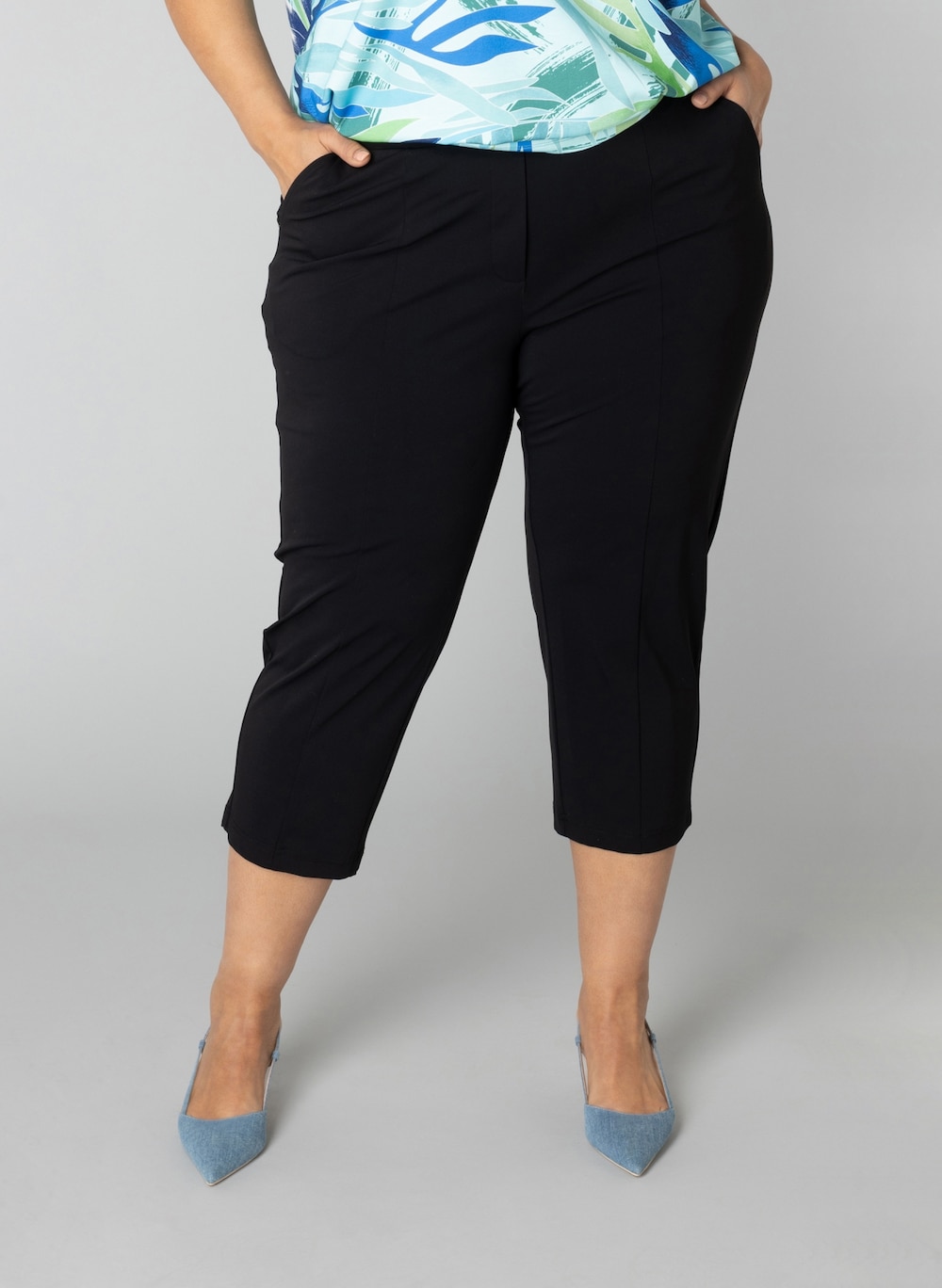 Große Größen Hose Pernille, Damen, schwarz, Größe: 58, Synthetische Fasern/Elasthan, Happy Size DE Women von Colletta