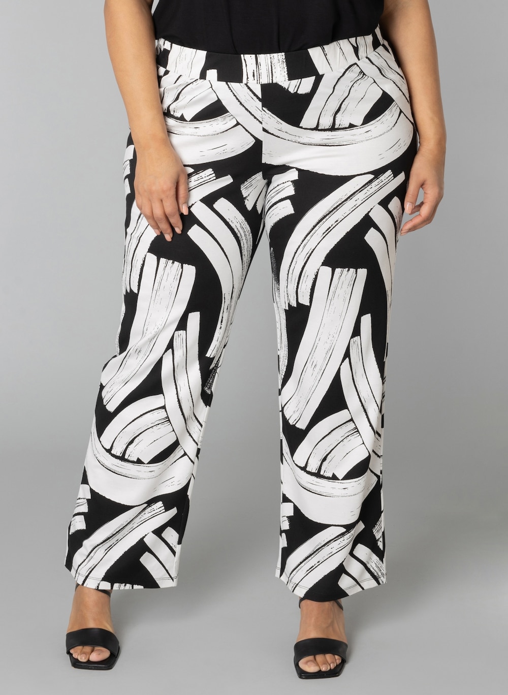 Große Größen Hose Pia, Damen, schwarz, Größe: 44, Viskose/Synthetische Fasern, Happy Size DE Women von Colletta