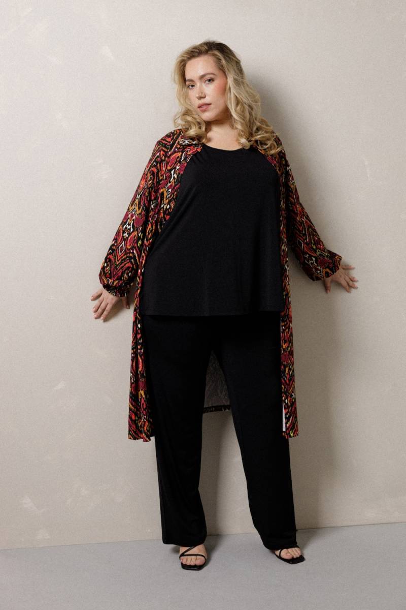 Große Größen Kleid Nana, Damen, rot, Größe: 44, Viskose/Nylon, Happy Size DE Women von Colletta