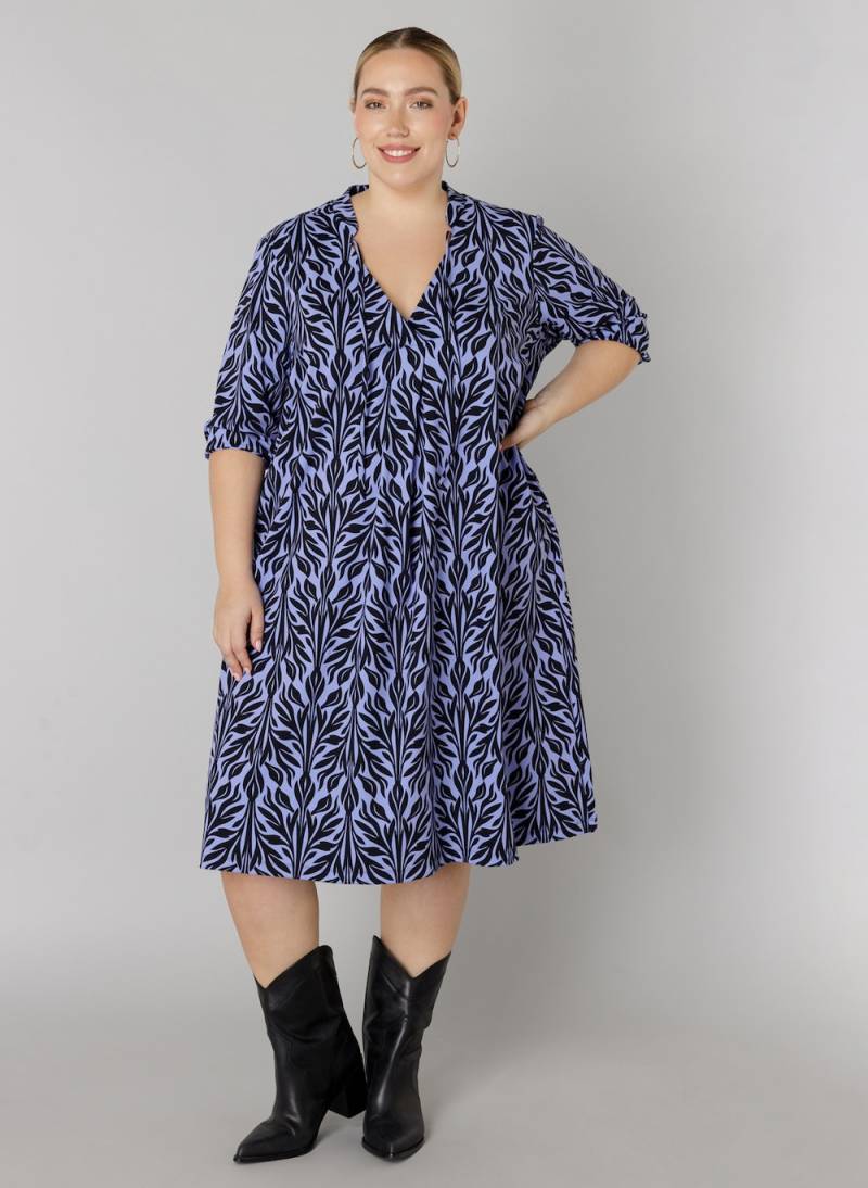 Große Größen Kleid Olive, Damen, gelb, Größe: 52, Synthetische Fasern/Elasthan, Happy Size DE Women von Colletta