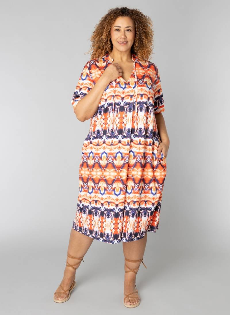 Große Größen Kleid Philou, Damen, rot, Größe: 48, Polyester, Happy Size DE Women von Colletta