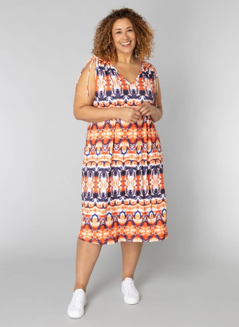 Große Größen Kleid Pien, Damen, rot, Größe: 52, Polyester, Happy Size DE Women von Colletta