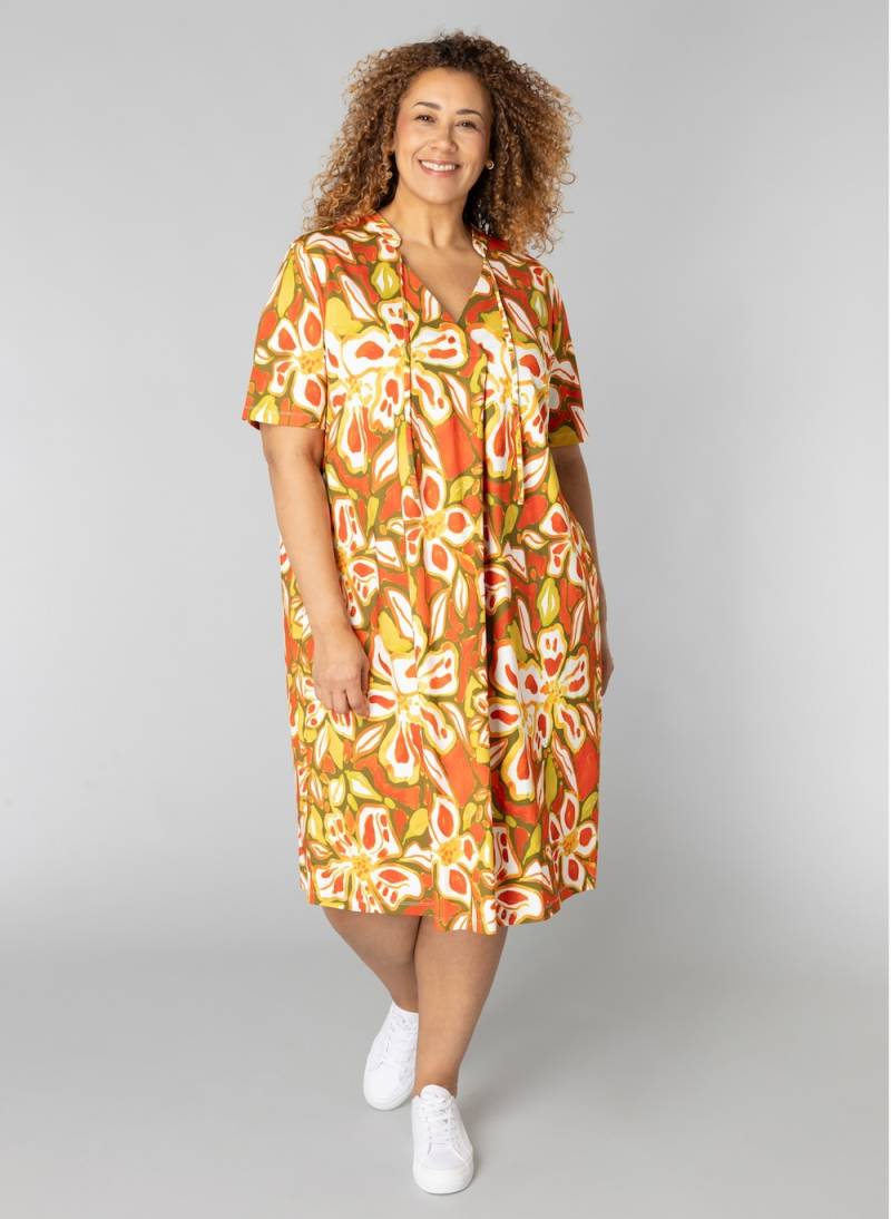 Große Größen Kleid Priscilla, Damen, türkis, Größe: 46, Viskose/Synthetische Fasern, Happy Size DE Women von Colletta