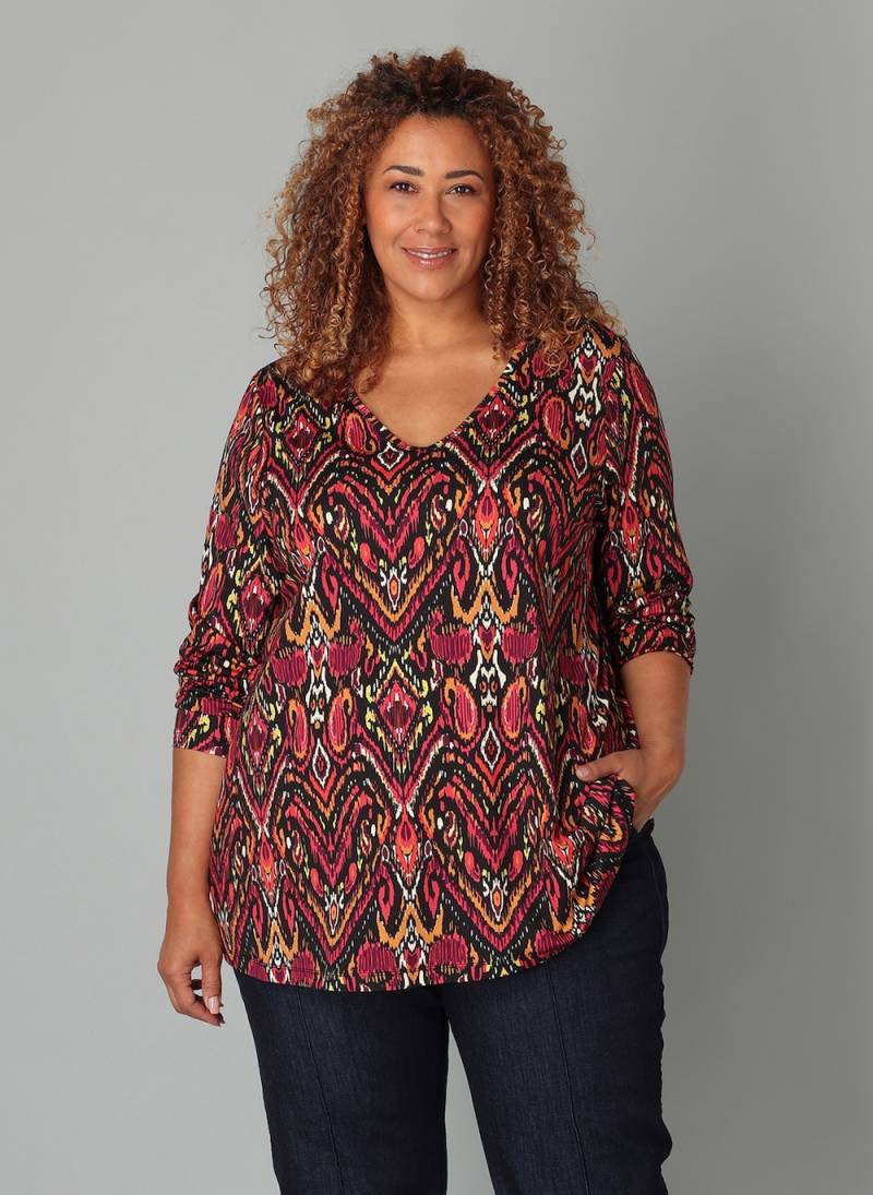 Große Größen T-Shirt Nyssa, Damen, rot, Größe: 50, Viskose/Nylon, Happy Size DE Women von Colletta