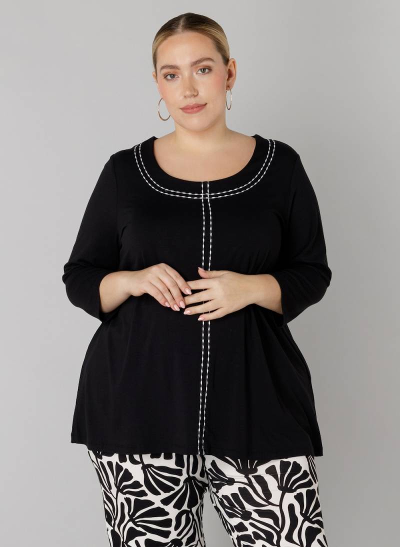 Große Größen Top Oprah, Damen, schwarz, Größe: 50, Viskose, Happy Size DE Women von Colletta