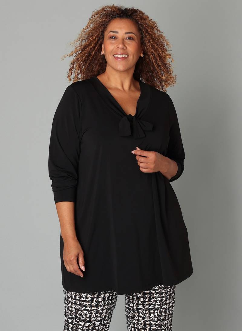 Große Größen Tunika Nona, Damen, schwarz, Größe: 44, Polyester, Happy Size DE Women von Colletta