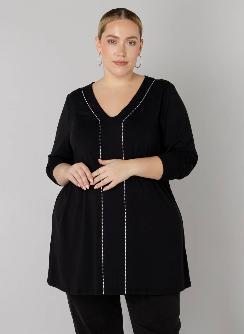 Große Größen Tunika Olsa, Damen, schwarz, Größe: 50, Viskose, Happy Size DE Women von Colletta